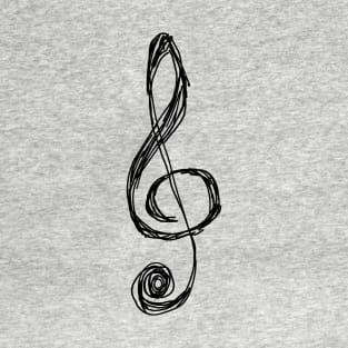 Treble Clef scribbled T-Shirt